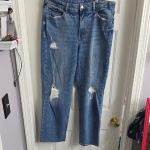 Distressed Blue Women's Jeans